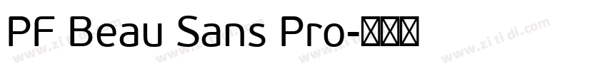 PF Beau Sans Pro字体转换
